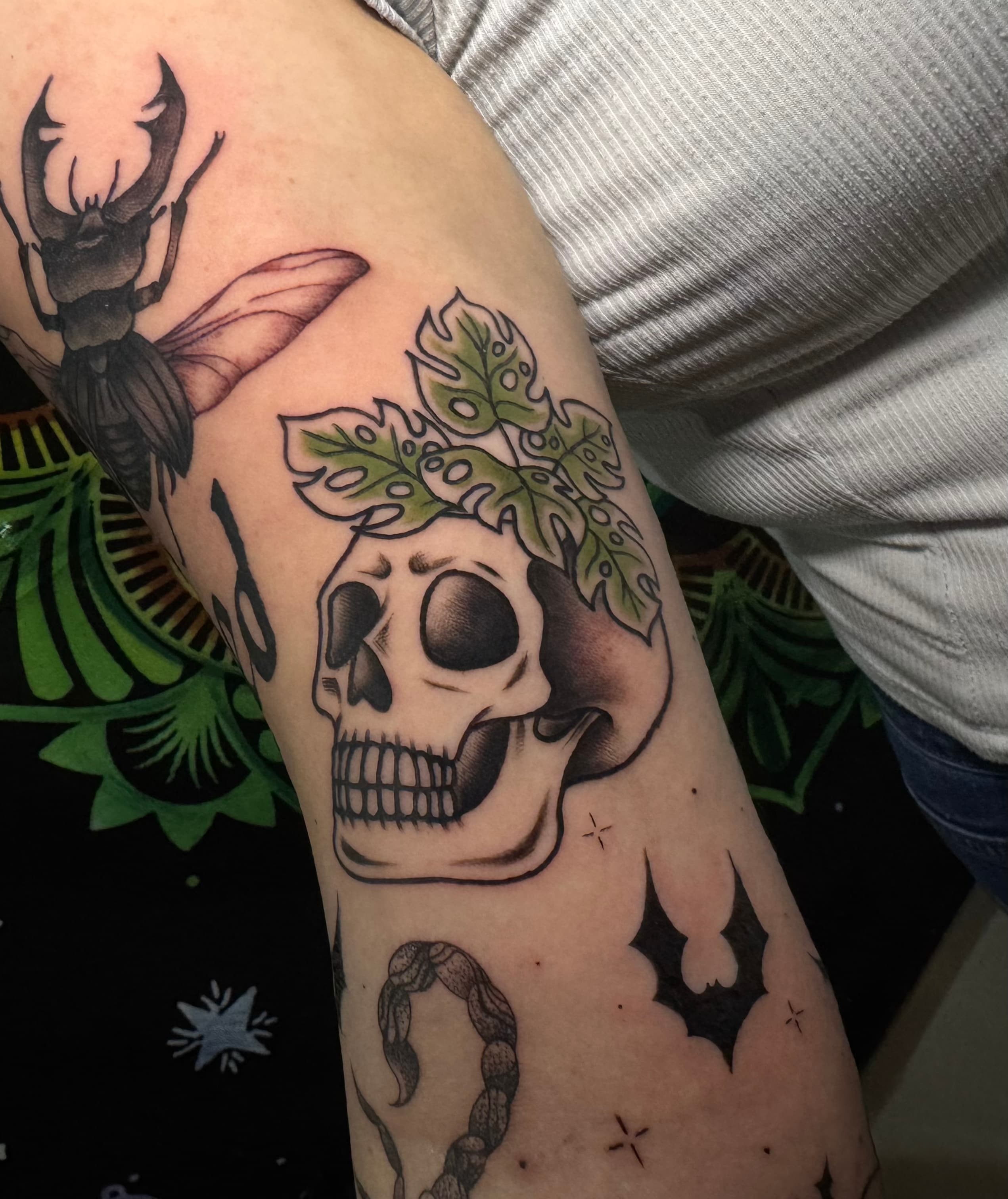 Traditional Skull Tattoo